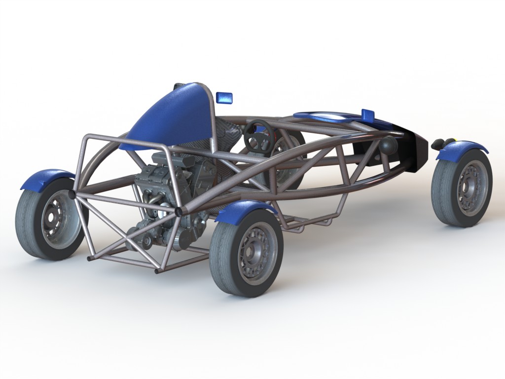 ariel-atom原子跑车3D图纸(无悬挂系统)